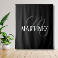 Black Elegant Personalized Last Name | Name