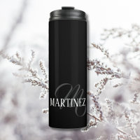 Black Elegant Personalized Last Name | Name