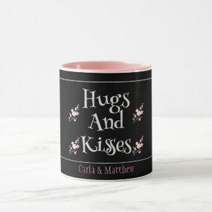 black elegant pink valentine, Sweet for couple  Mug