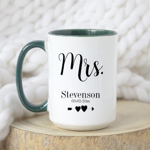 Black Elegant Wedding Bride Wife-to-Be  Mug
