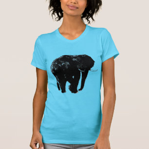 Black Elephant Silhouette T-Shirt