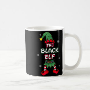 Black Elf Christmas Pajamas Pjs Matching Family Gr Coffee Mug