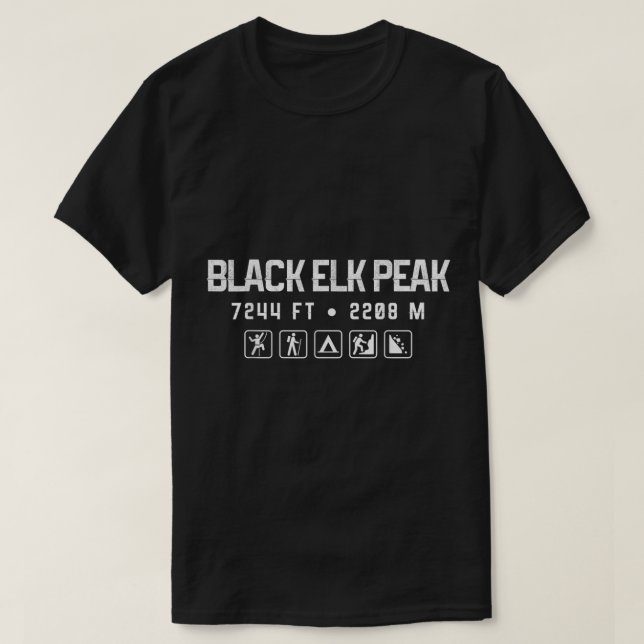 Black Elk Peak, South Dakota Mountain Shirt (Design Front)