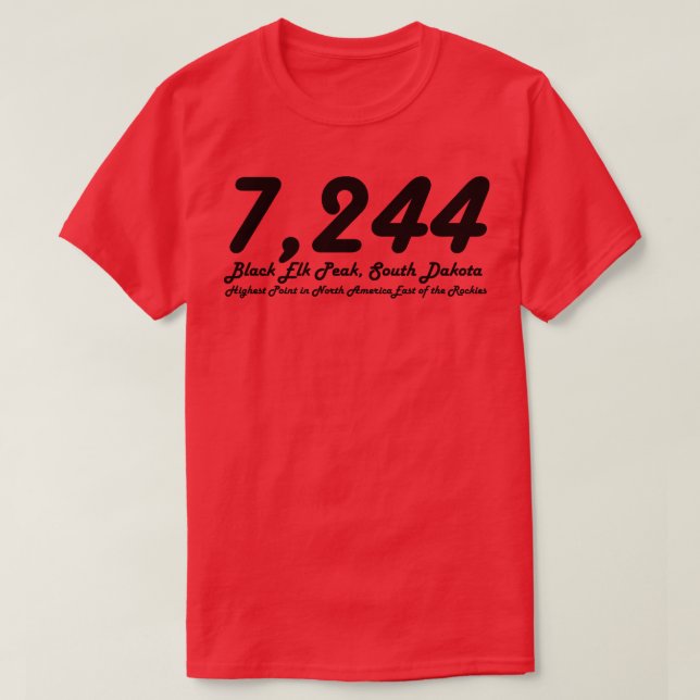 Black Elk Peak T-Shirt (Design Front)