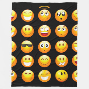 black emojis blanket