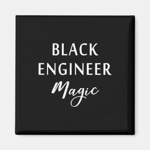 Black Engineer Magic Black History Month African A Magnet