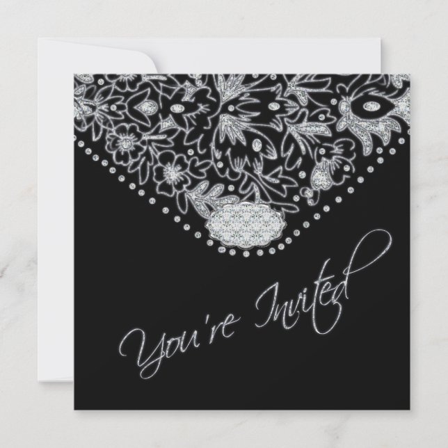 Black Envelope - Invitation - Your Choice (Front)
