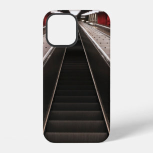 BLACK ESCALATOR WITH NO PEOPLE iPhone 12 CASE