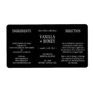 Black Essential Oil Cosmetic Botter Wrap