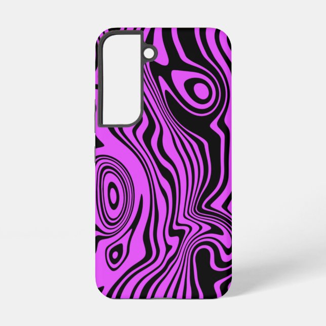 Black et violet Samsung Galaxy Coque Vos couleurs (Verso)