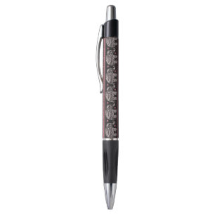 Black Ethnic Elephant Pattern Pen