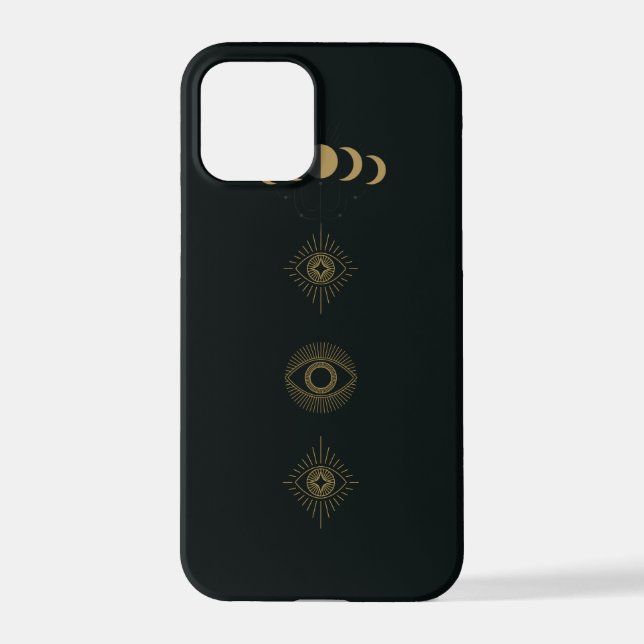 Black Evil Eye Phone Case  (Back)
