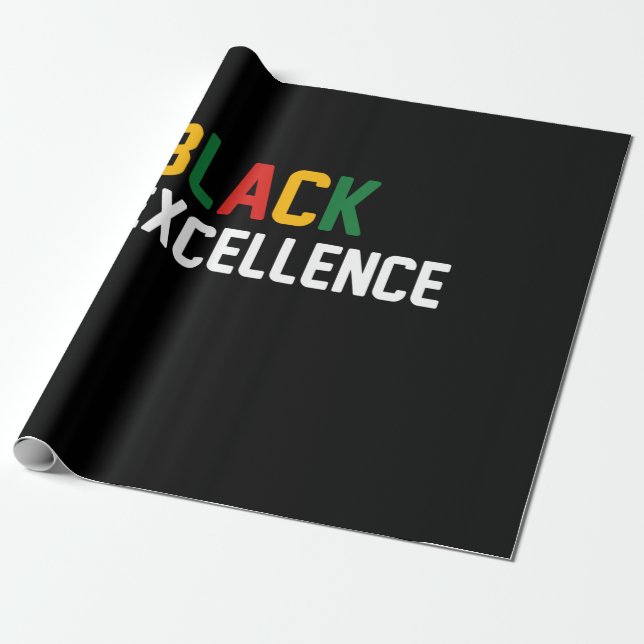 Black Excellence Black Proud Wrapping Paper (Unrolled)