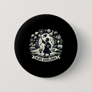 Black Excellence Graduation Black History Month In 2 Inch Round Button