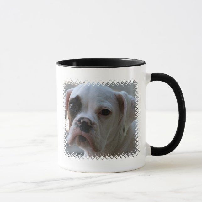 Black Eyed Boxer Dog Coffee Mug (Right)