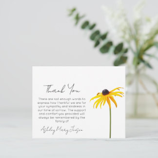 Black Eyed Susan | Bereavement Thank You Card