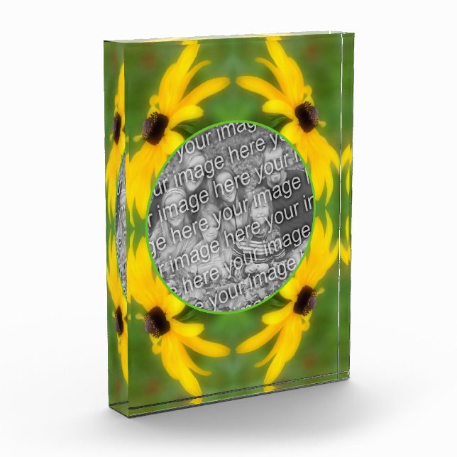 Black Eyed Susan Daisy Create Your Own  Photo Block (Left)