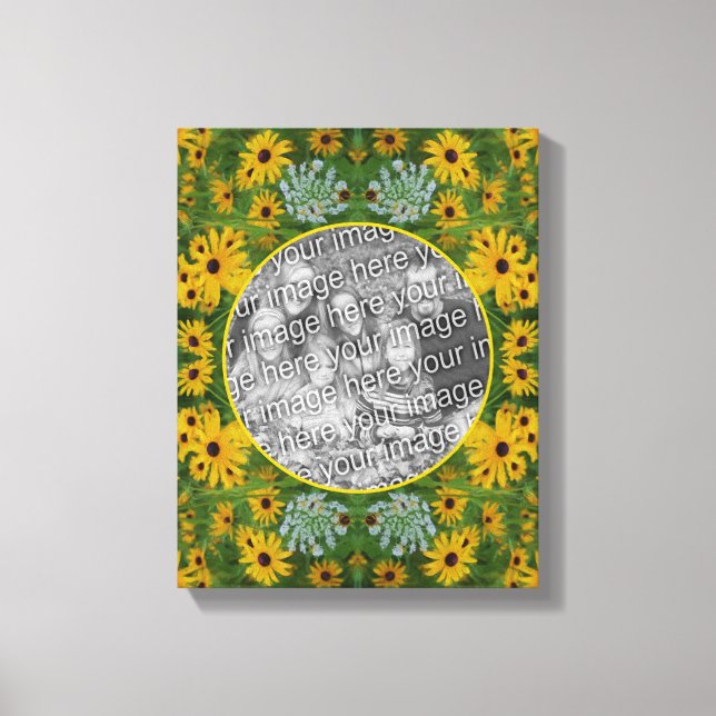 Black Eyed Susan Daisy Create Your Own Photo Canvas Print (Front)