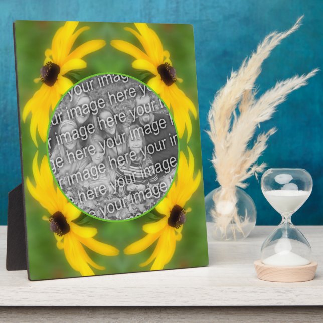 Black Eyed Susan Daisy Create Your Own Photo Plaque (Side)