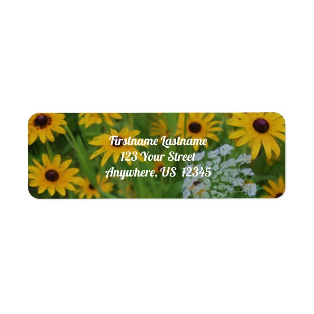 Black Eyed Susan Daisy Flower Painting Adresse (Devant)