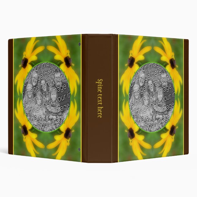 Black Eyed Susan Daisy Frame Create Your Own Photo Binder (Background)