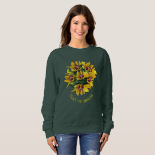 Black Eyed Susan Flower Bouquet Personalized Sweatshirt