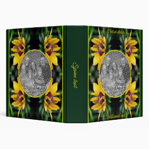 Black Eyed Susan Flower Frame Add Your Photo Binder