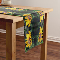 Black Eyed Susan Flower Unfolding Abstract