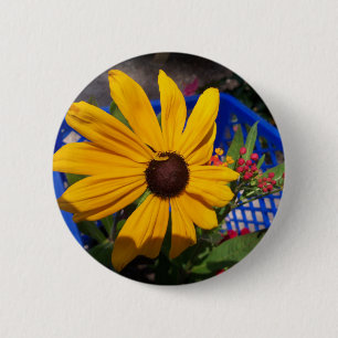 Black eyed-Susan front and centre 2 Inch Round Button