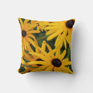 Black Eyed Susan Garden Throw Pillow