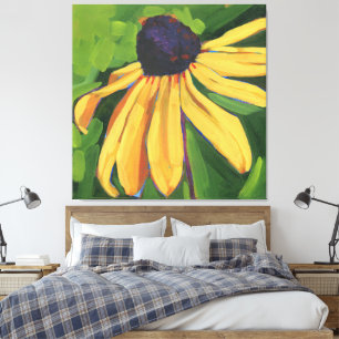 Black Eyed Susan Large Floral Canvas Print