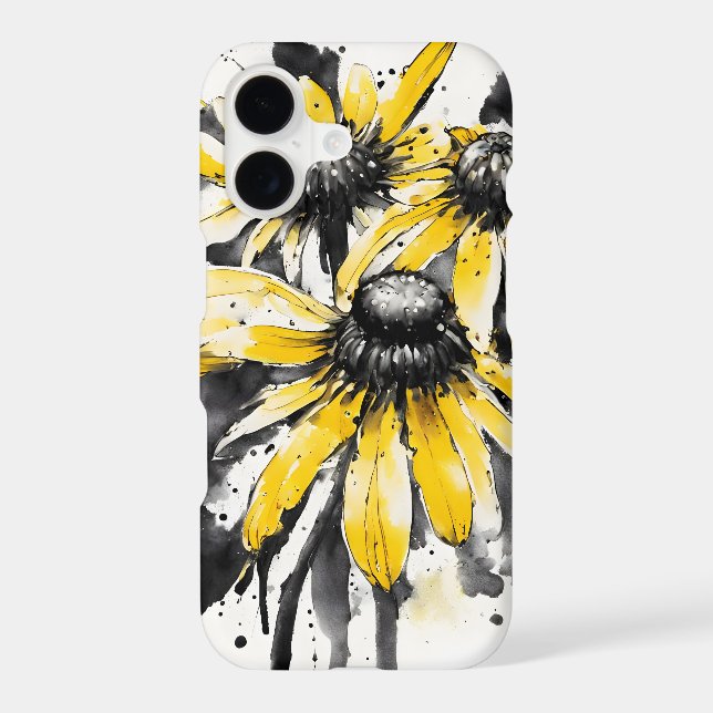 Black-eyed Susan - Watercolor flowers (Verso)