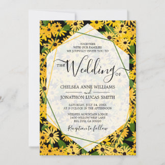 Black Eyed Susan Wedding Invitation