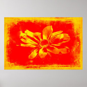 Black-Eyed Susan Wildflower - Digital Art Poster