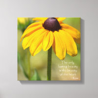 Black Eyed Susan with Quote by Rumi