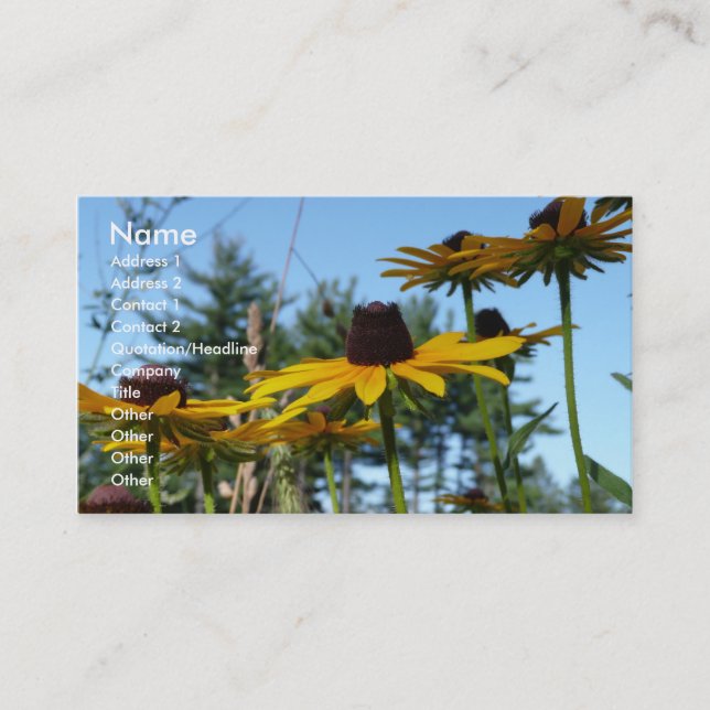Black eyed Susans Business Card (Front)