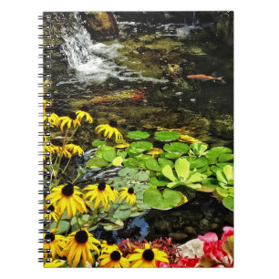 Black-Eyed Susans By Koi Pond Notebook
