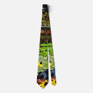 Black-Eyed Susans By Koi Pond Tie