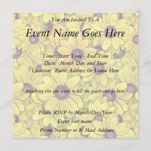 Black Eyed Susans Everywhere Invitation
