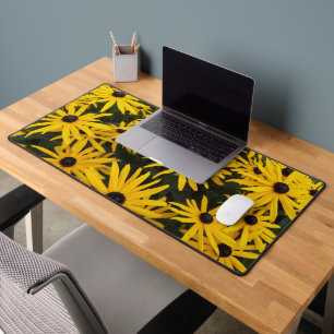 Black Eyed Susans Floral Desk Mat