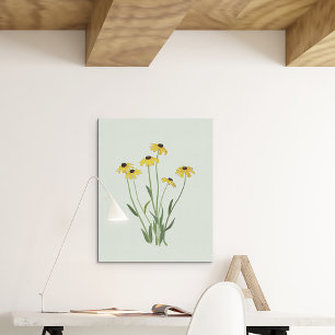 Black Eyed Susans Flower Fine Art Canvas Print