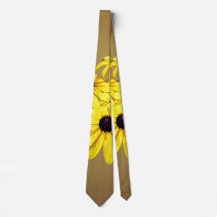 Black-Eyed Susans in a Row Tie