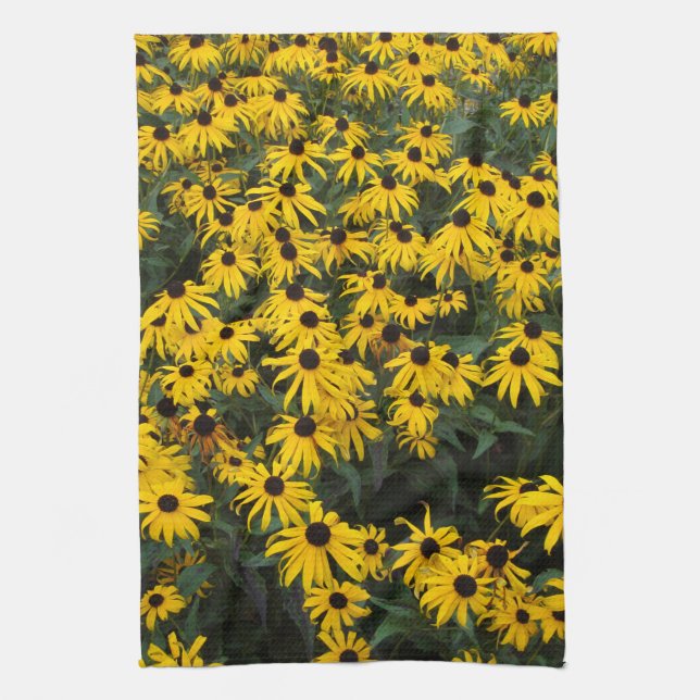 Black-Eyed Susans Kitchen Towel (Vertical)