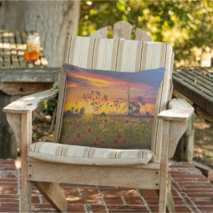 Black Eyed Susans,  Original by Gary Poling Outdoor Pillow