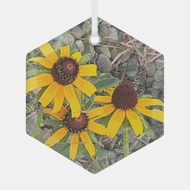 Black-eyed Susans Ornament  (Front)