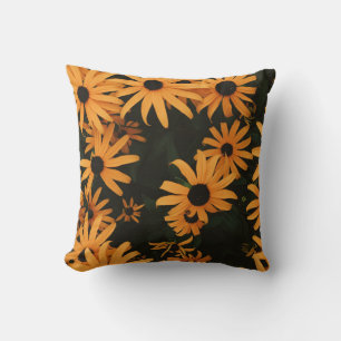 black eyed susans throw pillow