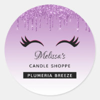 Black Eyelashes & Purple Glitter Candle Scent