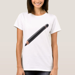 Black Eyeliner Pencil Makeup Illustration T-Shirt