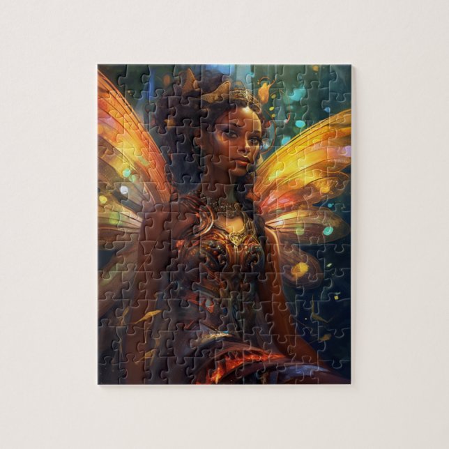 Black Fairy #10 Jigsaw Puzzle (Vertical)