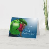 Black Fairy Green Apple Birthday